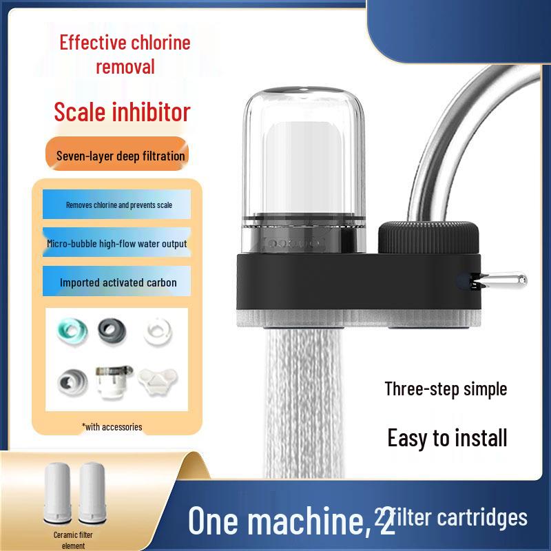 Purificator de apă pentru robinet de bucătărie, filtru de declorinare și rezistent la stropire