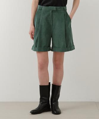 Wednesday Oasis For Woman Corduroy Cabra Shorts_Green(W25-Pt37)
