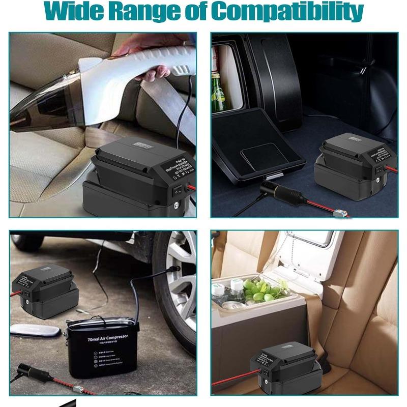 18V To 5-13V Step Down Converter For Makita/Dewalt/Milwauke/Bosch/Einhell 18V Battery Cigarette Lighter Adapte Voltage Regulator