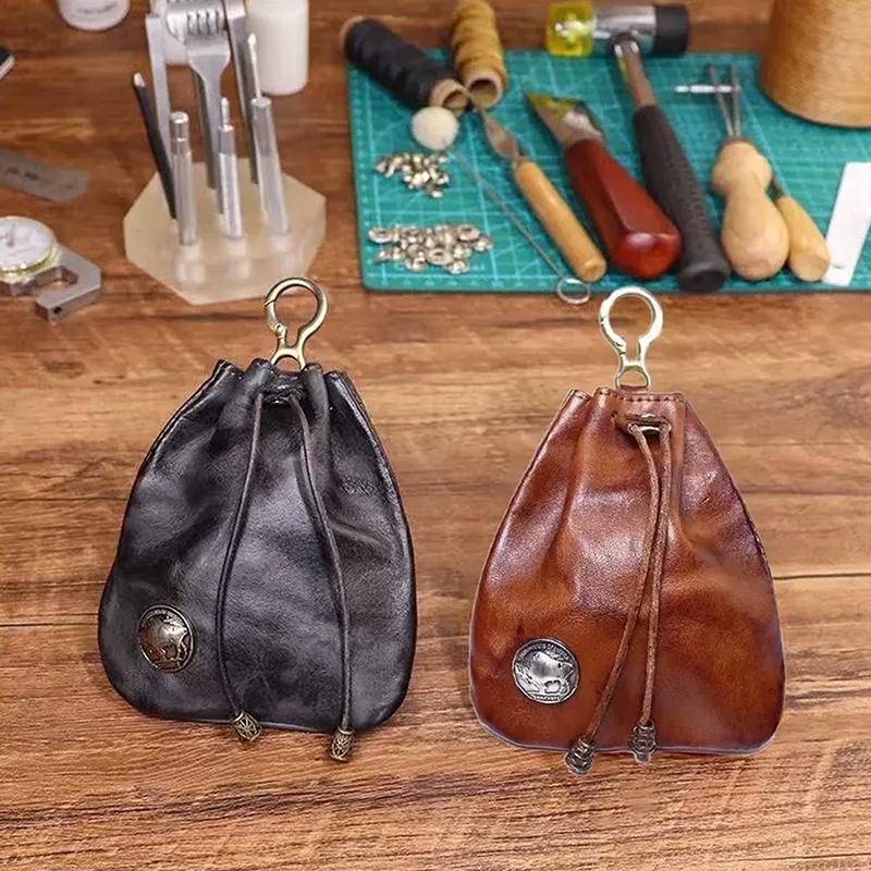 Pu Leather Men'S Coin Purse Change Pouch Card Holder For Male Casual Mini Storage Bag Unisex Wallets
