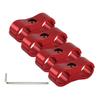 4PCS Braided Hose Separator Clamp Adapter 4AN 6AN 8AN 10AN 12AN Fuel Line Fitting Bracket Aluminum AN4 AN6 AN8 AN10 AN12
