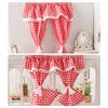 1/12 Dollhouse Mini Plaid Curtains Door Curtain Doll Home Furniture Decoration Dolls House Living Scene Decor Accessories