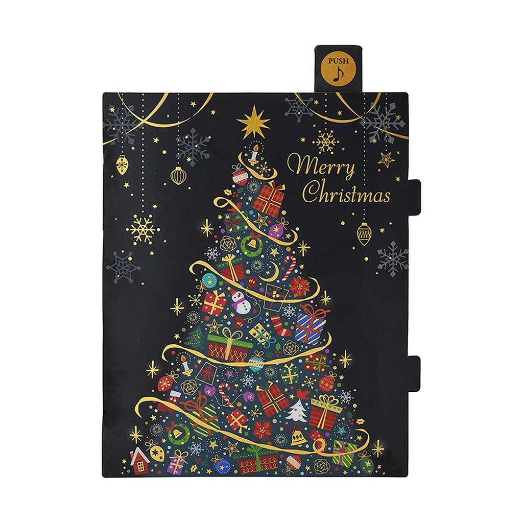 Sanrio Weihnachtsbotschaft Weihnachtsbeleuchtung Schwarz mit JXPM 244236 Karte, Karte, & Melodien, Baum, 13-5,