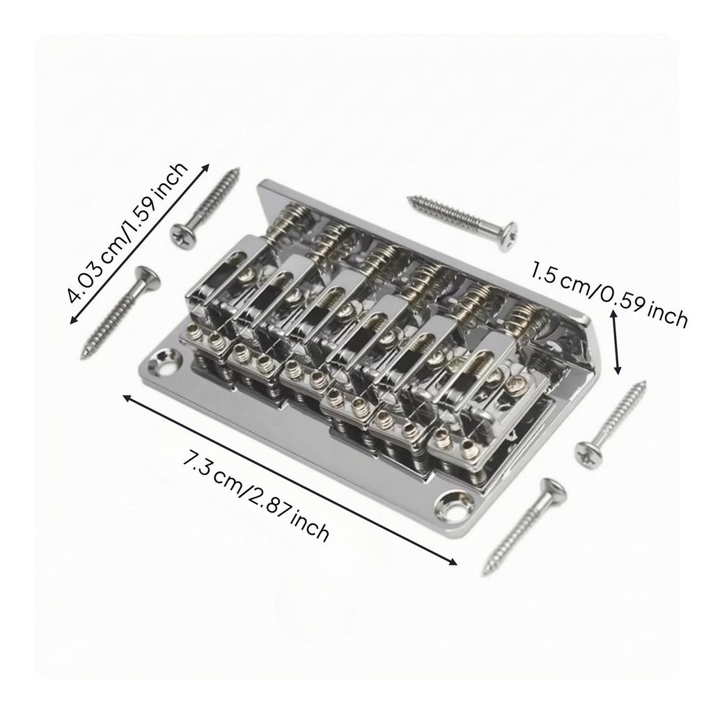 Guitar Hardware Metal Fixed Electric Bridge