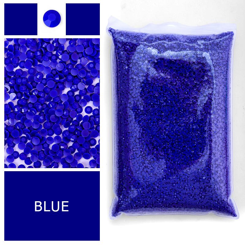 Hot-Selling Diamond Painting Sticker Diamond, Flat-Bottomed Resin Diamond, Jelly Color, Small Round Diamond, Large Packaging, Multi-Color Optional