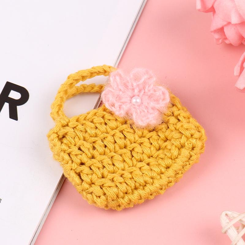 Fashion 1/6 1/12 Dollhouse Miniature Leather Suitcase Mini Bag Backpack Doll Luggage Box Handbag Shoulder Bag Leather Bag Purses