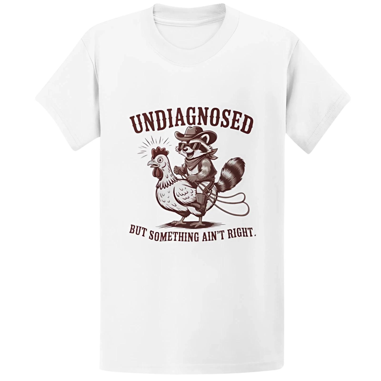 Something Ain t Right Raccoon T-Shirt - Funny Cowboy Sarcastic Gift Tee S