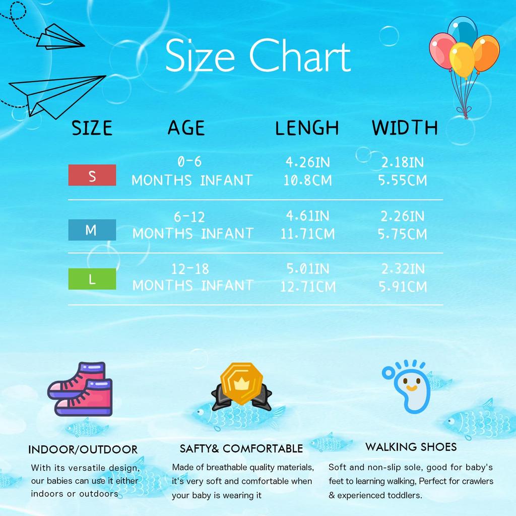 HAYAHARU Baby Formal Shoes for Boys and Dress Baby Shower Walking Practice Sizes Shoes, Girls, Shoes, Gift, Soft, Lightweight, Non-Slip, Shoes,