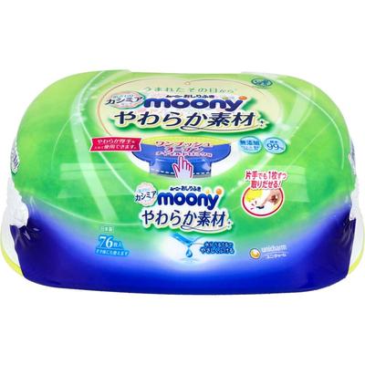 Unicharm Moony Baby Wipes 76 Pieces