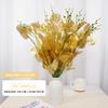 Gold Artificial Eucalyptus Leaves Bouquet Autumn Decoration Fake Plants for Wedding Birthday Party Home Decoration