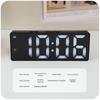 Mirror Display LED Mirror Clock Sound Control Large Number Digital Alarm Clock Mute Function Adjustable Brightness