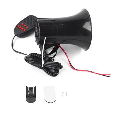 12V 50W 115dB Klakson Samochodowy z Mikrofonem PA 7 Dźwięków Alarm Ostrzegawczy Syrena Pożarowa do Samochodu Ciężarówki Kampera