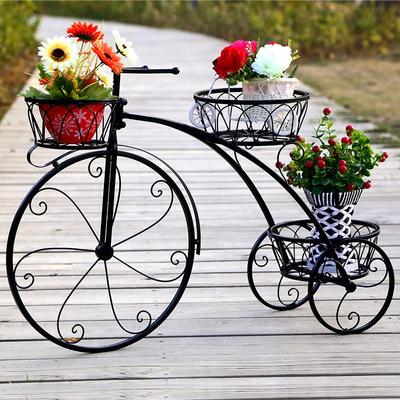 Mehrschichtiger Indoor-Fahrrad-Blumenständer im europäischen Stil für Pflanzen und den Innenbereich