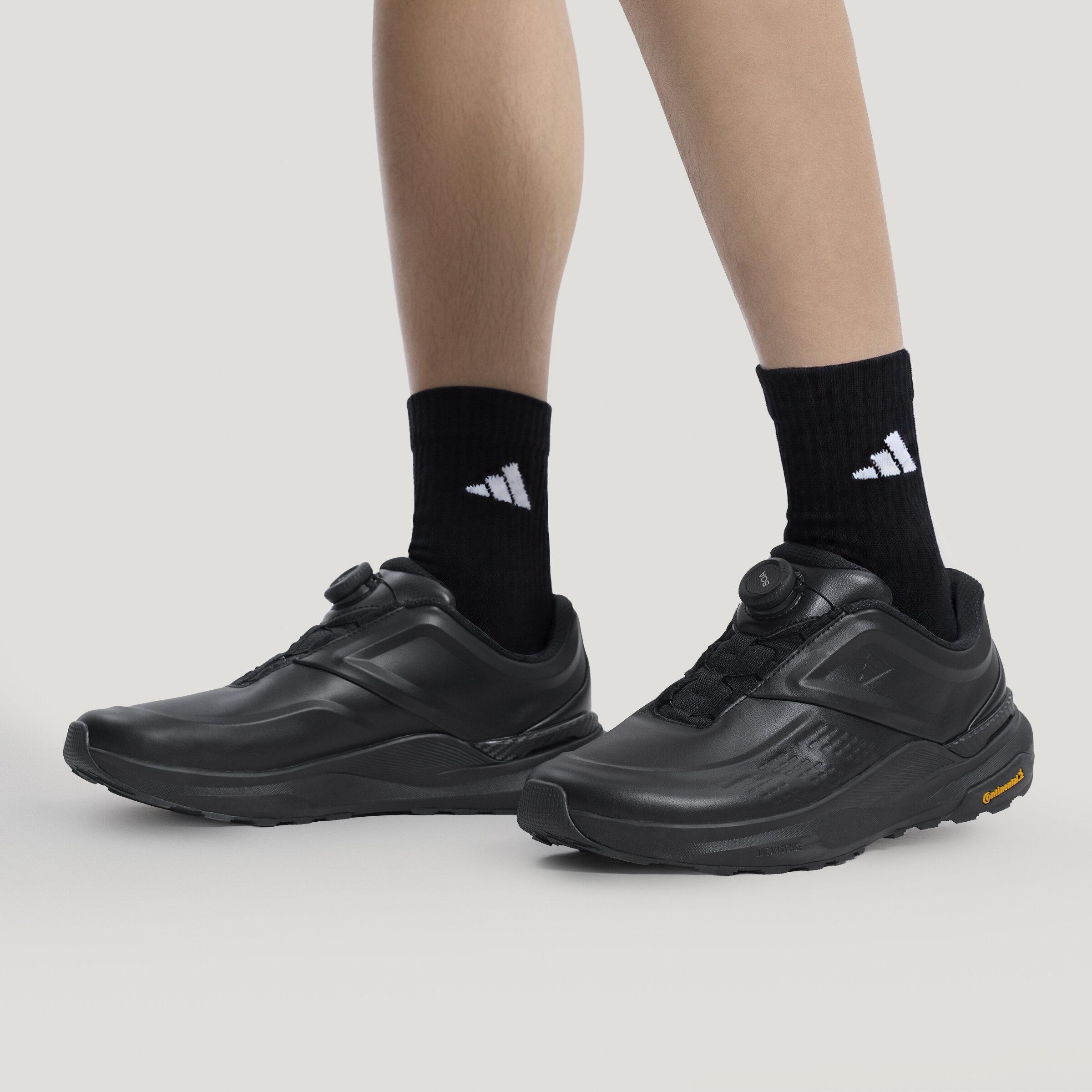 Adidas DREAMPACE Leather Running Shoes Unisex Black 42