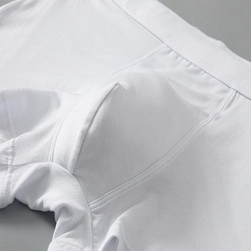 3 Pcs Big Size Men's Underwear Bamboo Fiber Panties Boxer Briefs Modal Underpants Boy Undies Undershorts Solid Color Knickers L XL 2XL 3XL 4XL