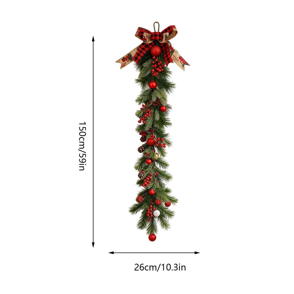 Lighted Christmas Wreath Artificial Illuminated Holiday Decor With Pine Cones And Berry Indoor Faux Pine Wreath For Mantel Porch