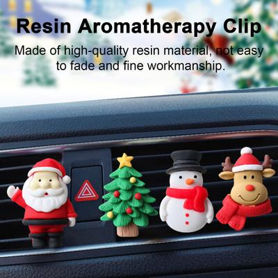 Vánoční stromeček Sněhulák Elk Santa Claus Tvar Aromaterapeutická spona otočná o 90 stupňů Auto Air Větrací otvor Osvěžovač vzduchu Ornament Interiér