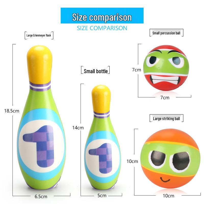 Extra Large Kids' Bowling Set for Ages 3-6: Indoor & Outdoor Parent-Child Game