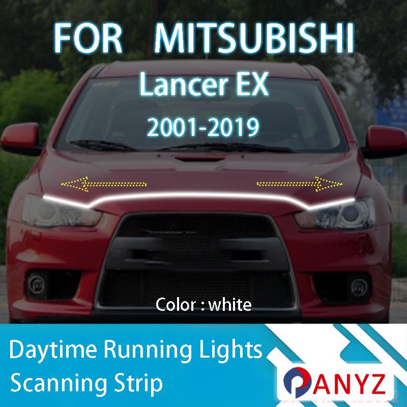 FOR Mitsubishi Lancer 2001- Upgrade LED Daytime Running Light Scan Starting Car Hood DRL Guide Decorative Ambient Lamp 12V