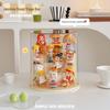 Jasmine Bread Rotating Display Stand for Pop Mart Figures with Lid