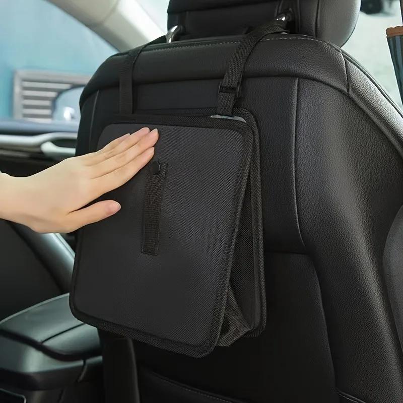 Foldable Car Trash Can, Multifunctional Large Capacity Vehicle Garbage Bag Storage Bag Organizer