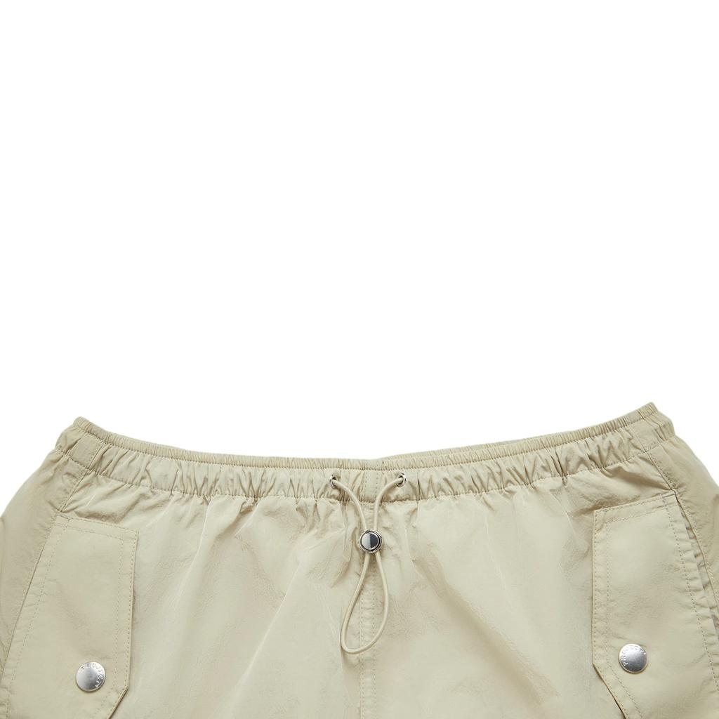 Li Ning Sports Lifestyle Series Solid Color Mid Waist Comfortable Breathable Loose Casual Long Skirt Women Skirts Foam-Khaki ASKU158-1