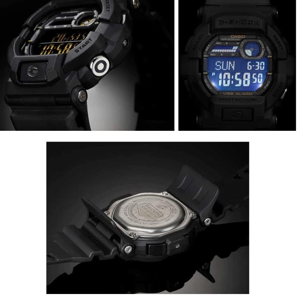 CASIO Watch Black Gold Vibration Vibe Silent Mode Alarm Alarm Men Durable  Large Digital [Vibration Alarm] G-SHOCK Men's GD-350-1B [Item] – buy the  best products in the Ayzeze online store