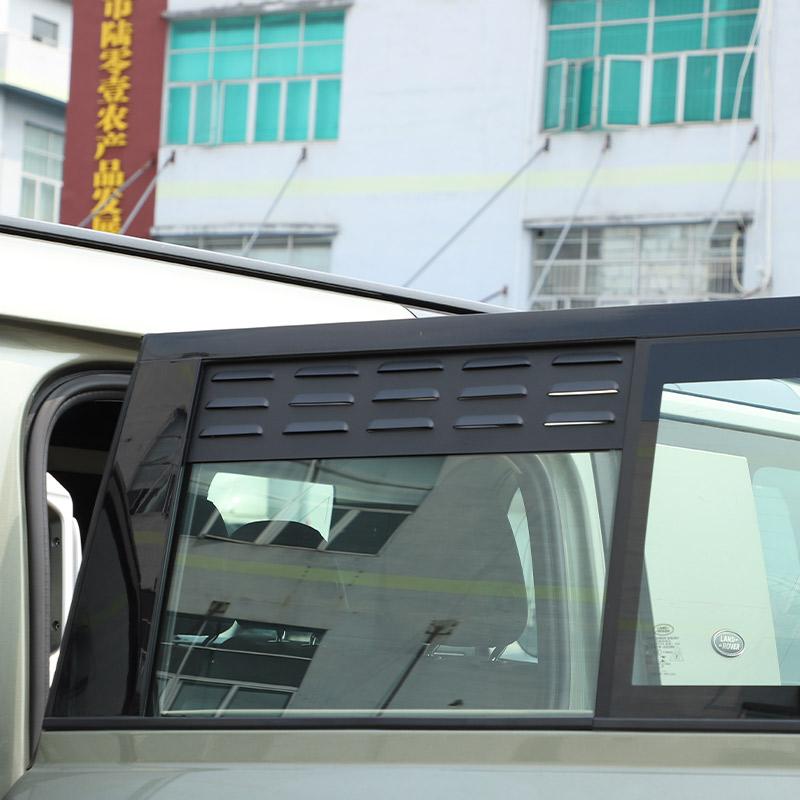 For Land Rover Defender 110 2020-2026 Aluminum Alloy Car Rear Side Window Ventilation Panel Decoration Modification Accessories