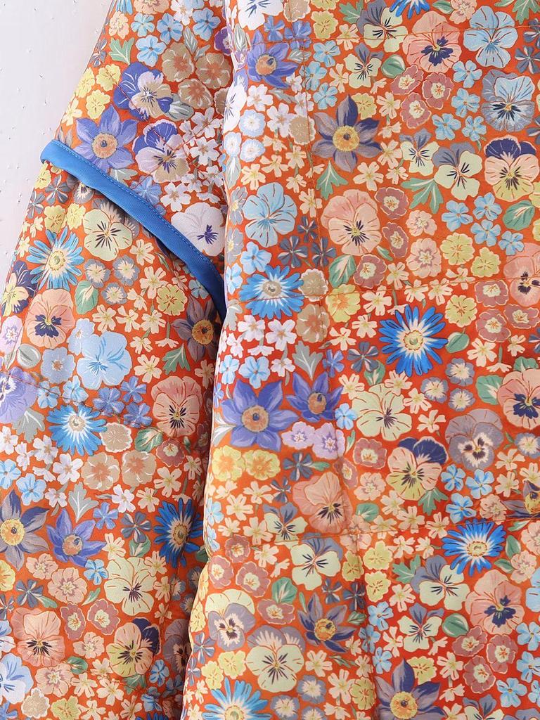 Women's European Style Quilted Floral Jacket - 2023 Autumn/Winter