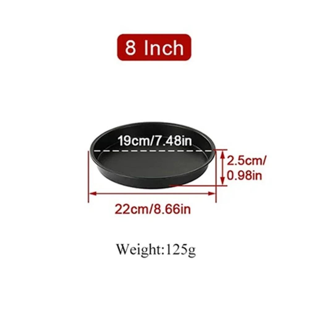 1pc Round Cake Mold 6/7/8 Inch Non Stick Baking Pan Tray Molds Air Fryer Basket With Handles Bakeware Pizza Oven Baking Pans