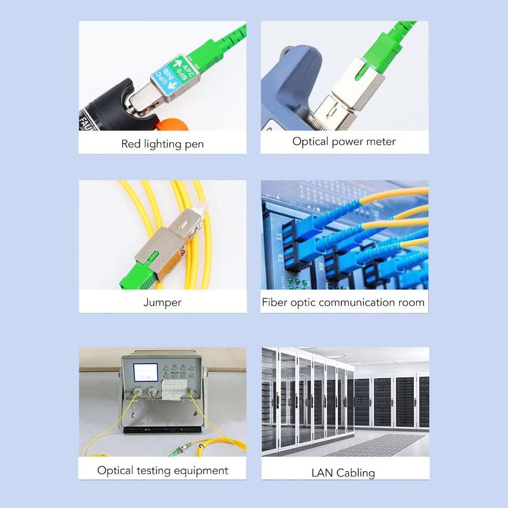 SM 9/125 SC/UPC Male to SC/APC Female Adapter Low Loss Excellent Isolation Fiber Optic Adapter 1200nm To 1600nm