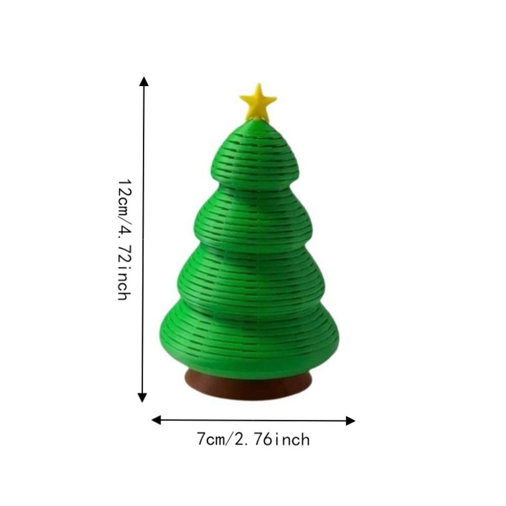 Simulation 3D Printed Christmas Tree Plastic Stress Relief Fidget Toy  Office