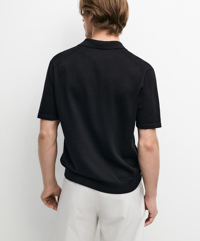 Masimodutti 100% Cotton Short Sleeve Polo Shirt