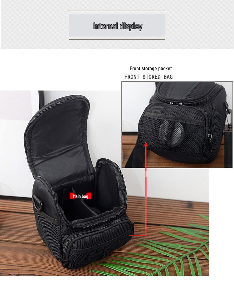 Camera Bag for Canon Nikon D40: Mirrorless SLR Single Shoulder Crossbody Digital Photography Bag