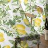 Summer Lemon Leaves Flowers Sheer Drapes ideal for Bedroom Space Living Room Decoration Window Opening Drape Kitchen Area Tulle Voile Organza Drapes