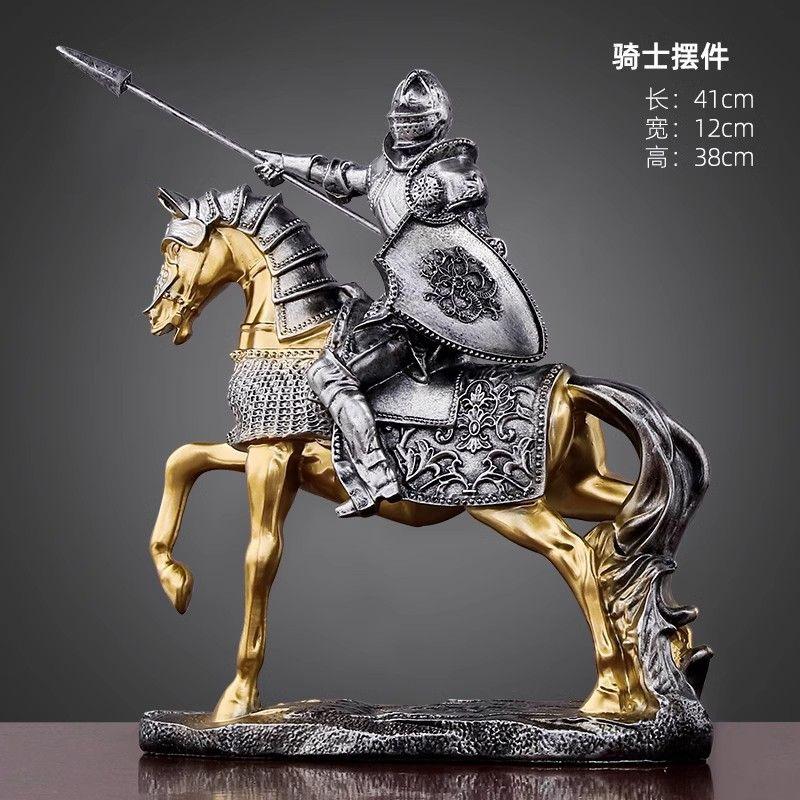 Retro Armor Knight Ornament Is A Success, Creative Living Room Wine Cabinet Office Decoration Opening Gift