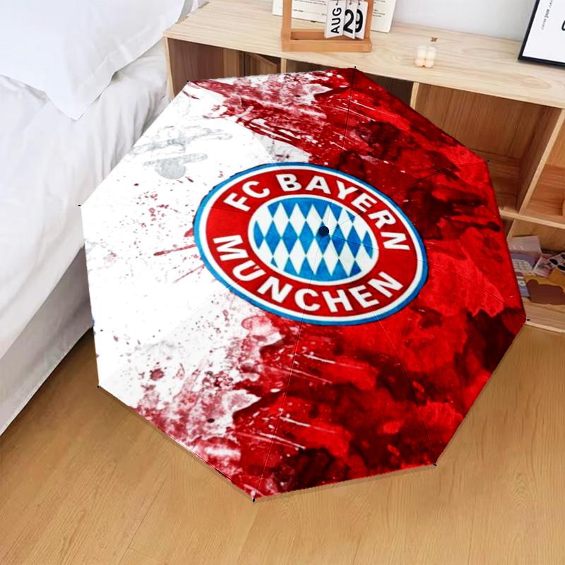 1PC FC Bayern München Printed Umbrella Folding Umbrella, Automatic Umbrella 8-Frame for Travel, Camping Fan Gifts Christmas Gifts