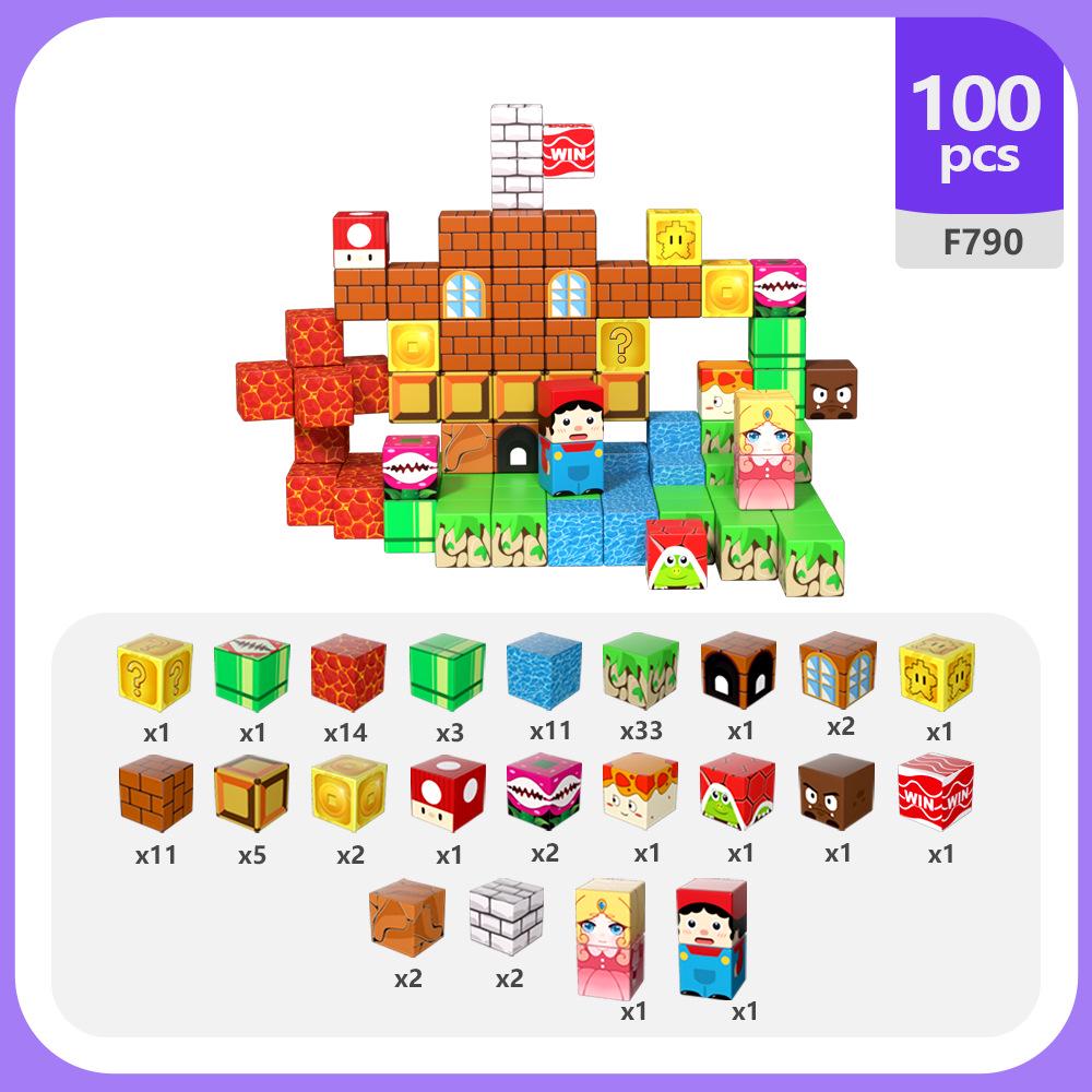 Mario Magnetic Building Blocks Educational Toy Set 2.0cm