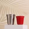 Tazza da Caffè Espresso in Acciaio Inossidabile da 80/160 ml Portatile a Doppio Strato Tazza da Tè per Bevande da Ufficio Mini Tazza da Whisky Vino