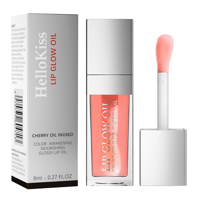 Hellokiss Color-Changing Lip Balm & Gloss Combo: Moisturizing, Transparent, Plumping Formula.
