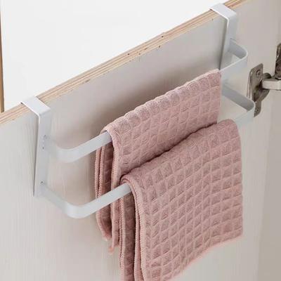 Handtuchhalter Schranktür Hängestange Starke Tragfähigkeit 2-Schicht-Design Einfache Installation Badezimmertür Handtuchhalter