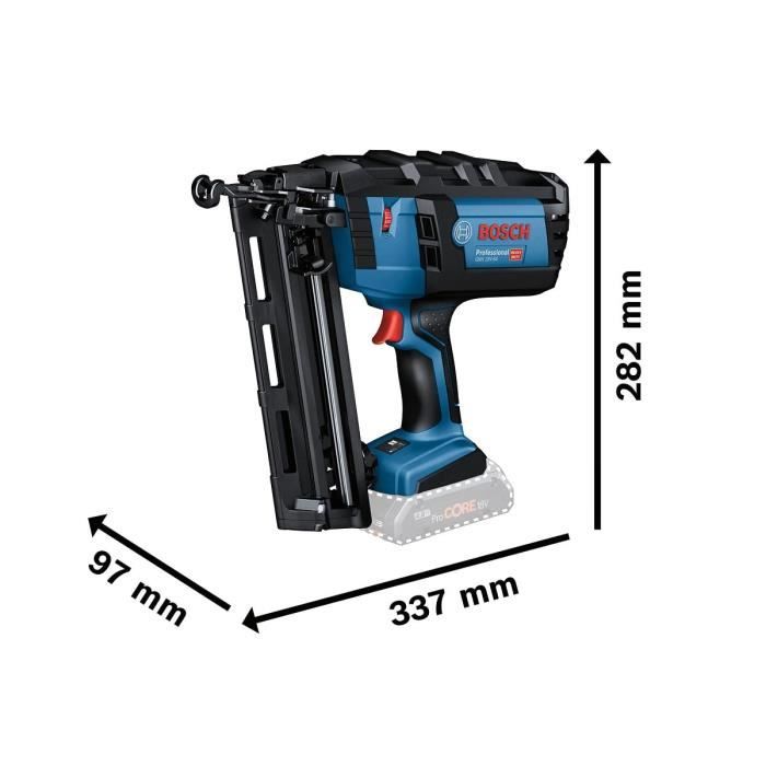 Cloueur Bosch Professional GNH 18V-64 sans batterie (de clou 1.6 mm, longueur de clou maxi 64 mm) - 0601481100