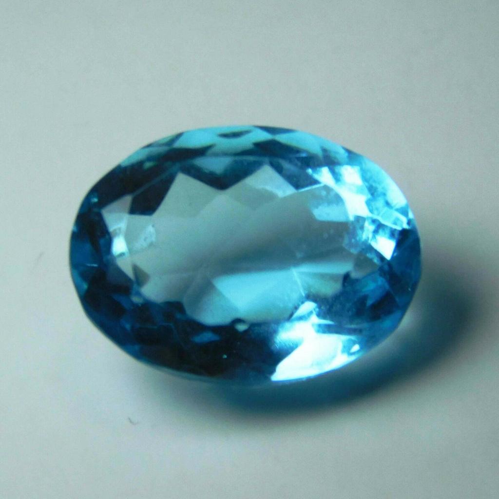 Natural Blue Aquamarine Oval Shape 6.75 Ct Certified Loose Gemstones Free Ship