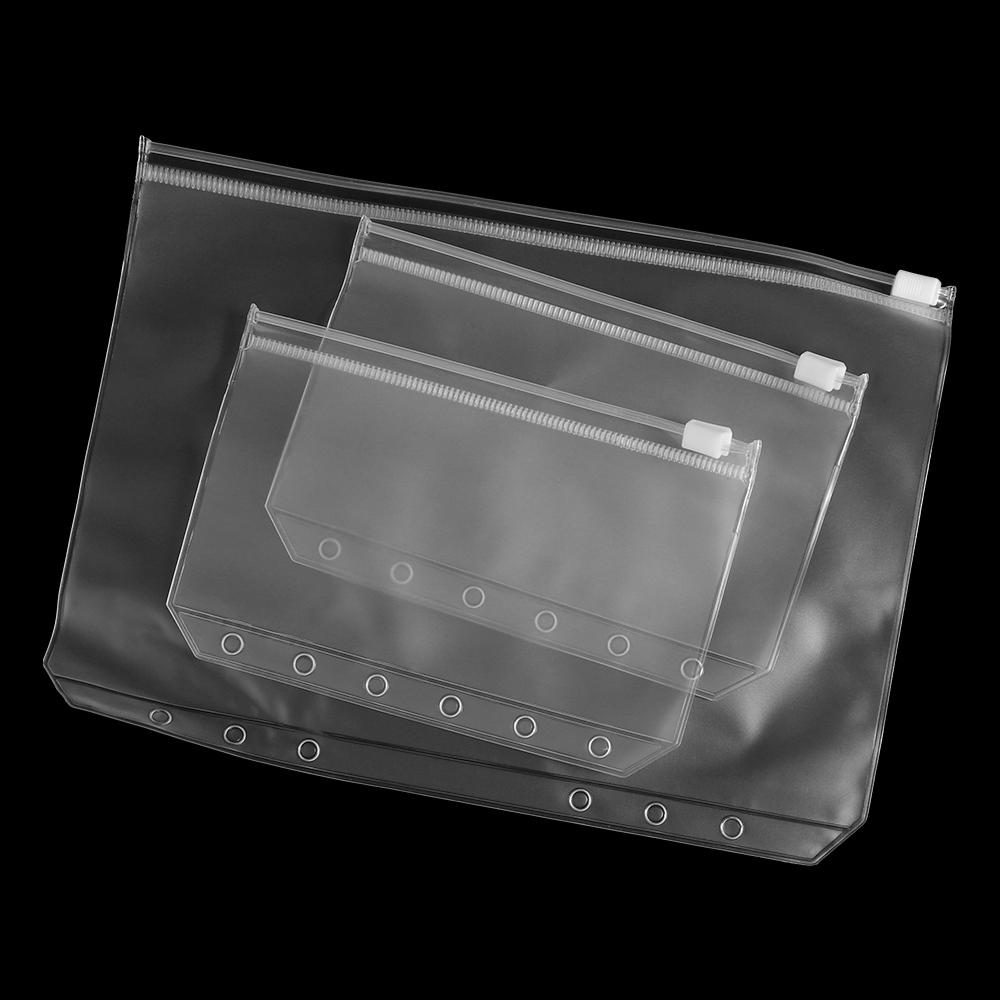Student Zipper Transparent Storage Bag Binder Document Document Folder Folder Pouch File Organizer