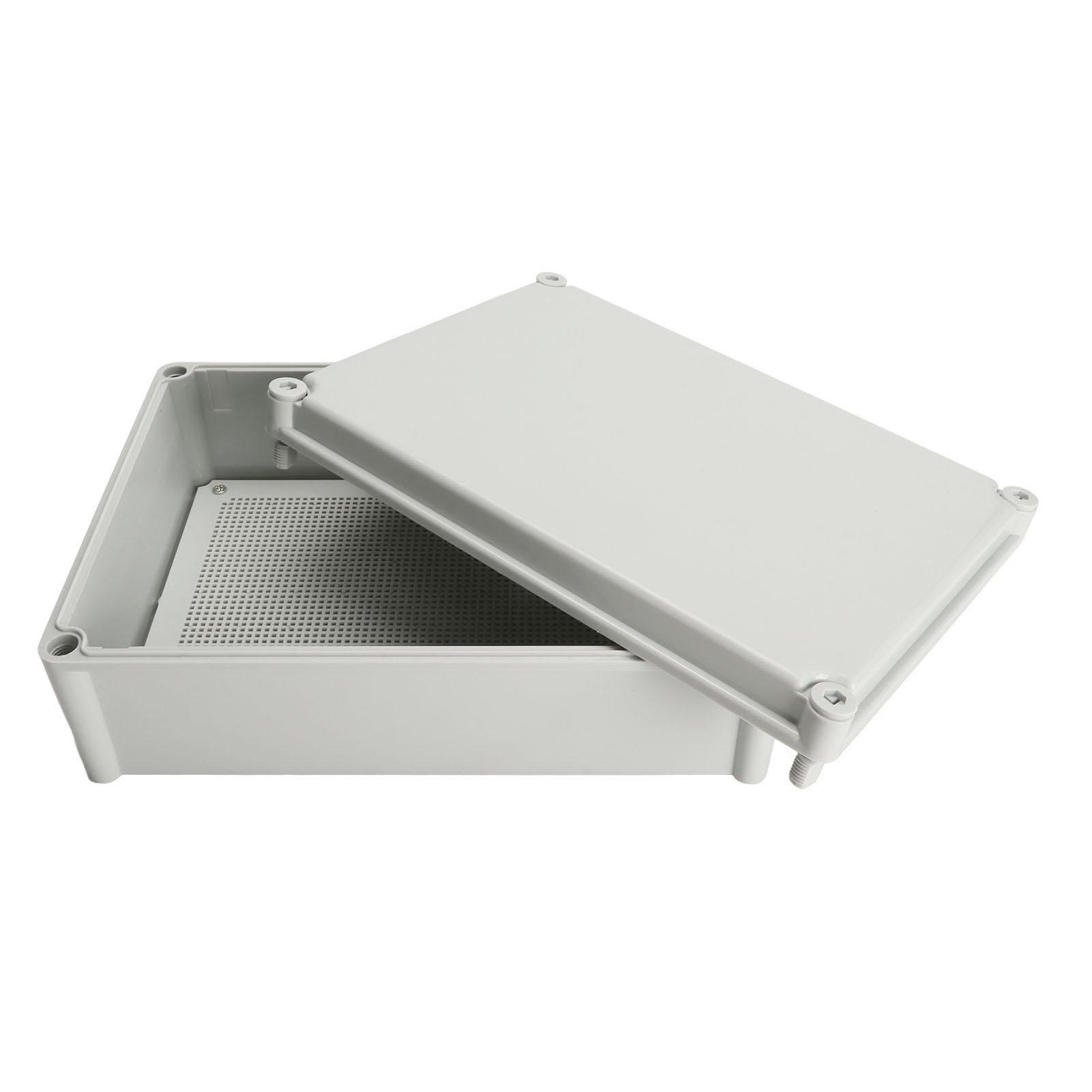 

Gray Electrical Junction Box with Mounting Plate IP67 Waterproof Electric Project Case for Engineering