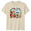 Salty Soul Summer Beach Vibes Retro Graphic TShirt