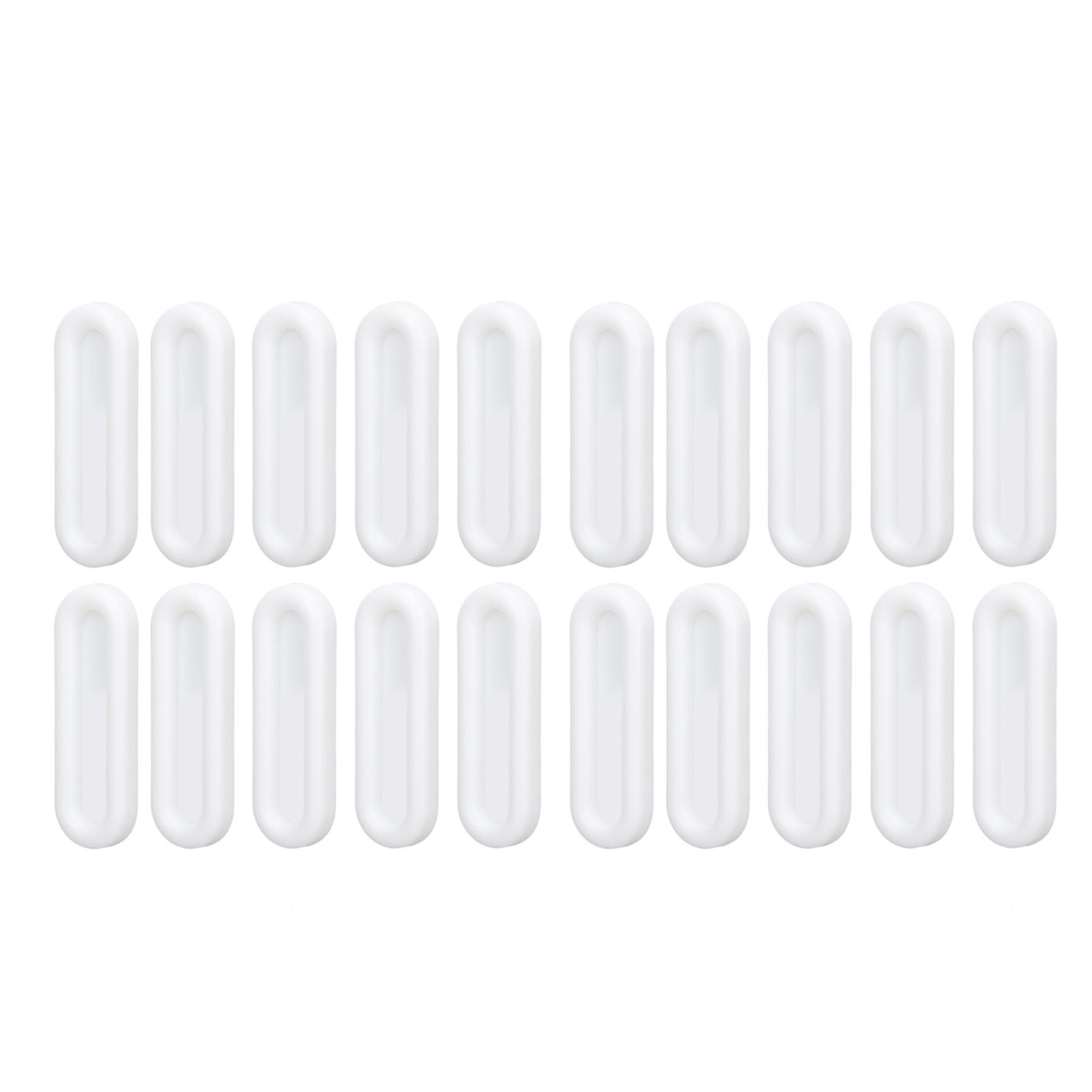 Poignée à tirer auto-adhésive, Pack de 20 poignées à pousser-tirer adhésives pour armoire