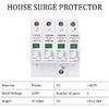 4P 40KA House Protector,220V Protective Device,Din Rail Low‑Voltage Arrester,Fire Proof,High Conductivity,Quick Response,for Protect Electric