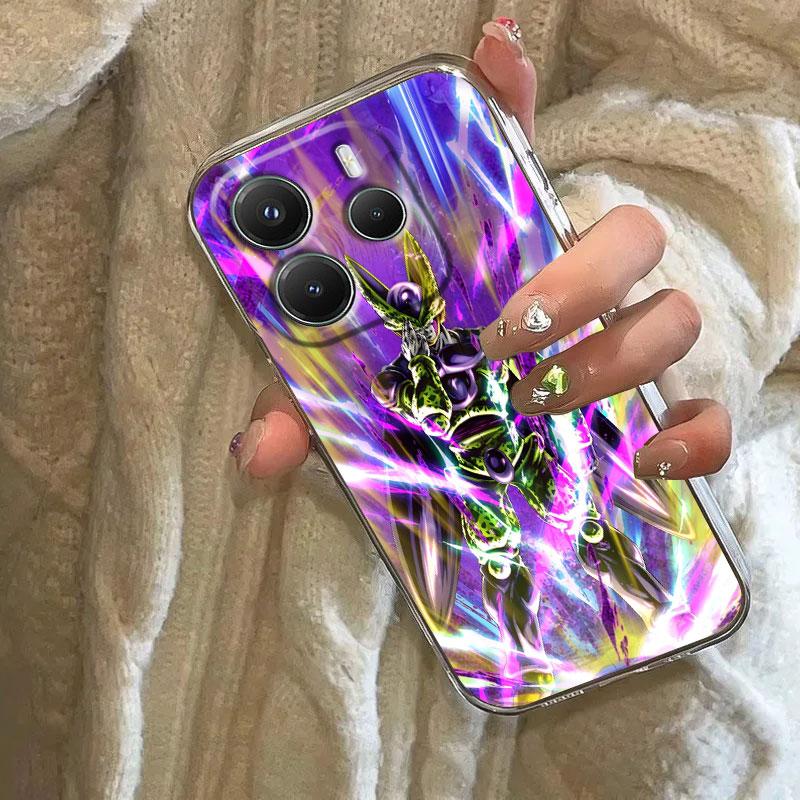 Dragons Balls Cell Anime Case For Xiaomi Redmi Note 15 14 13 12 11 Pro Plus Cover For Redmi 15C 15 14C 13C 12C Clear Phone Cases