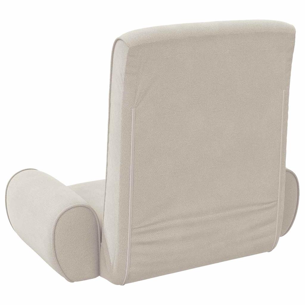Adjustable Floor Stool Oatmeal Coarse Velvet